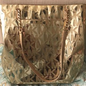 Michael Kors gold purse